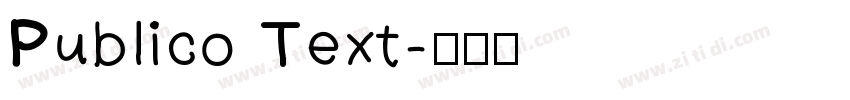 Publico Text字体转换